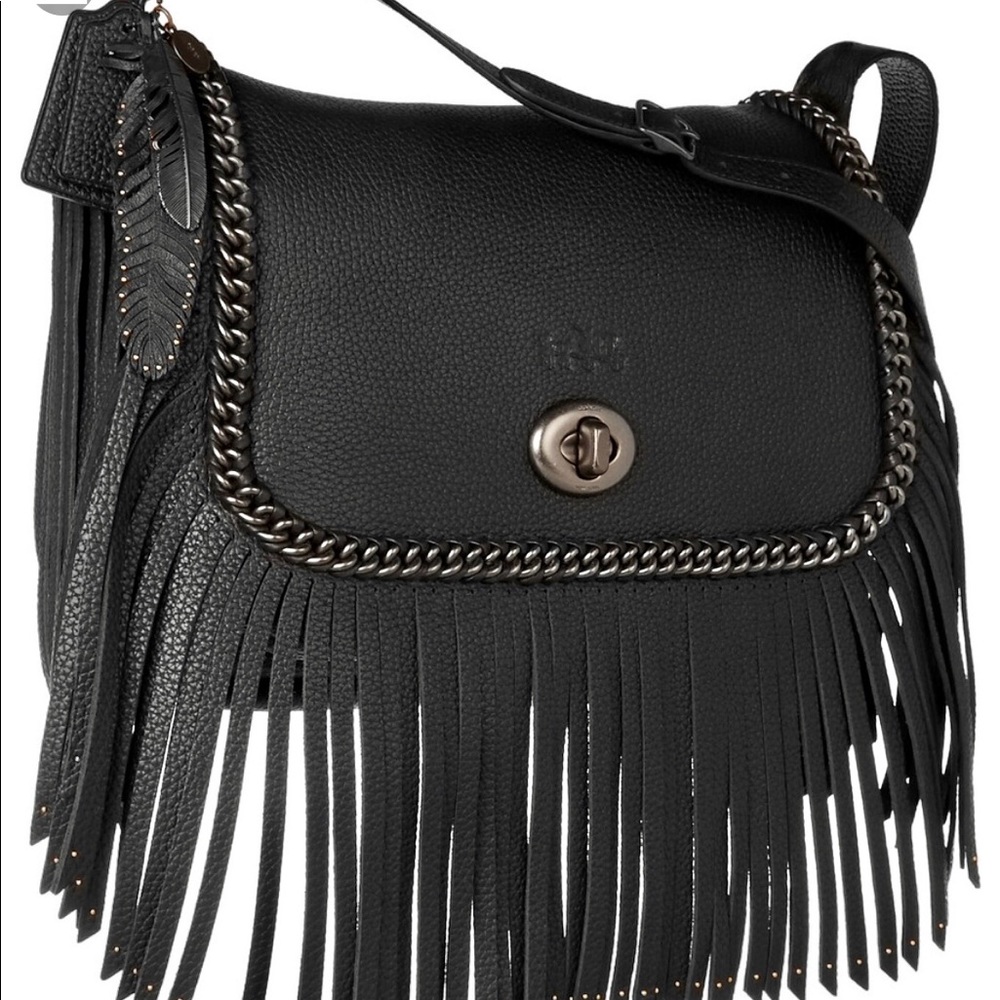 COACH Dakota Fringed Crossbody Bag